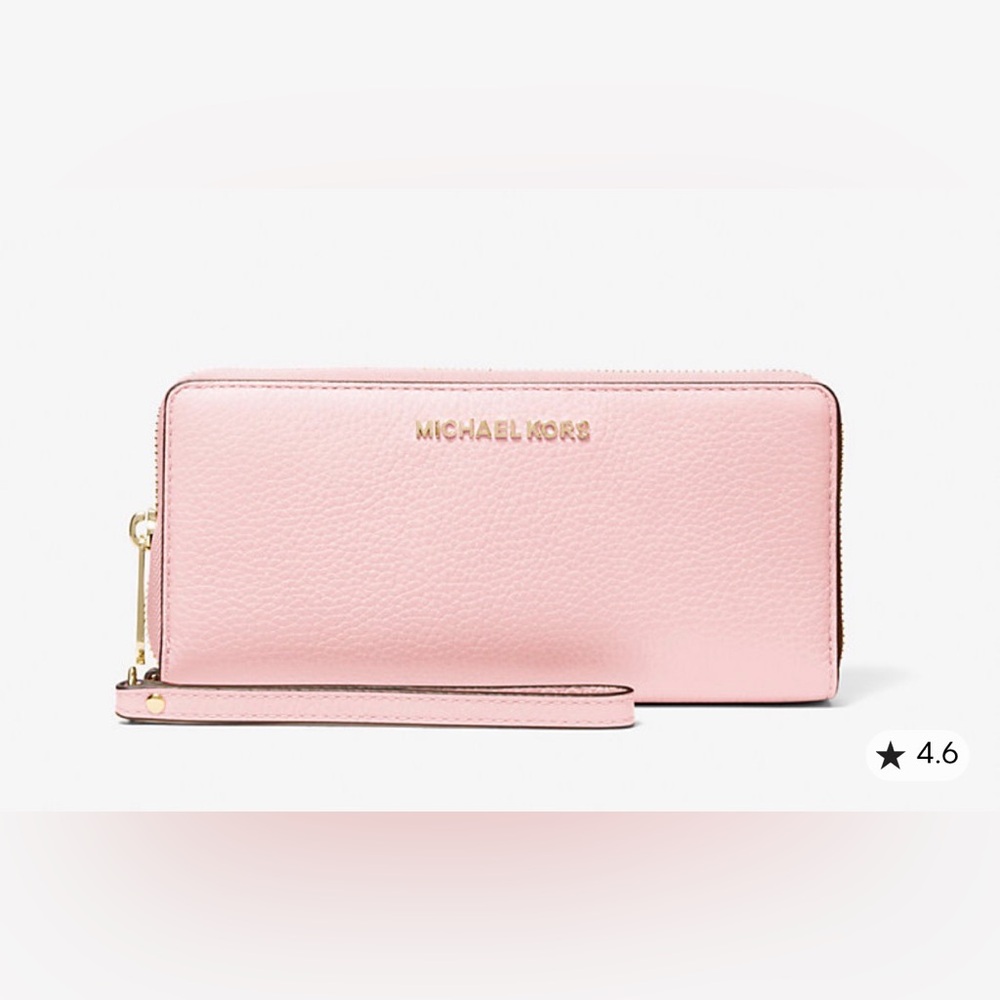 Michael Kors Pink Leather Wristlet